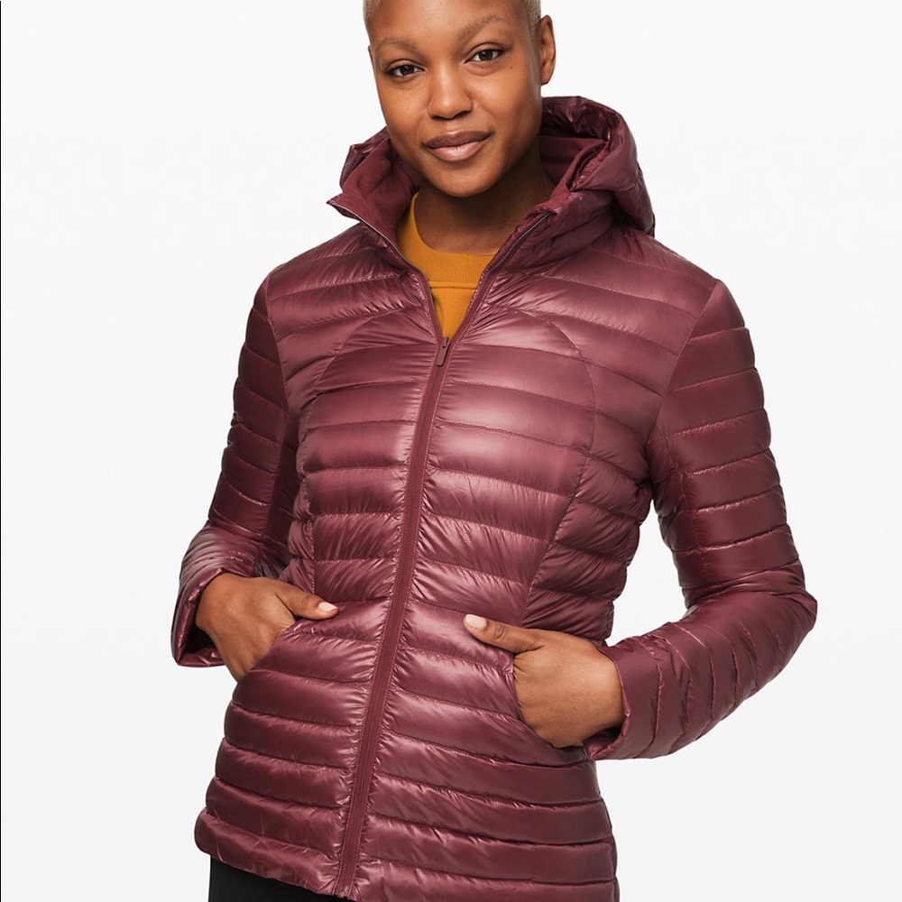 Luluemon Pack It Down Jacket with bag shown in pic